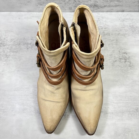 A.S.98 Airstep Strappy Buckle Pointed Toe Booties - Women's Size EU 41 / US 10 - Picture 7 of 10